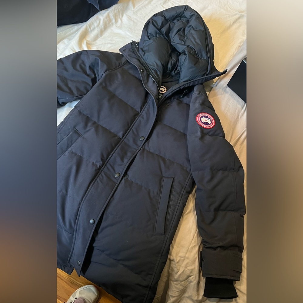 Canada Goose Navy Puffer Coat